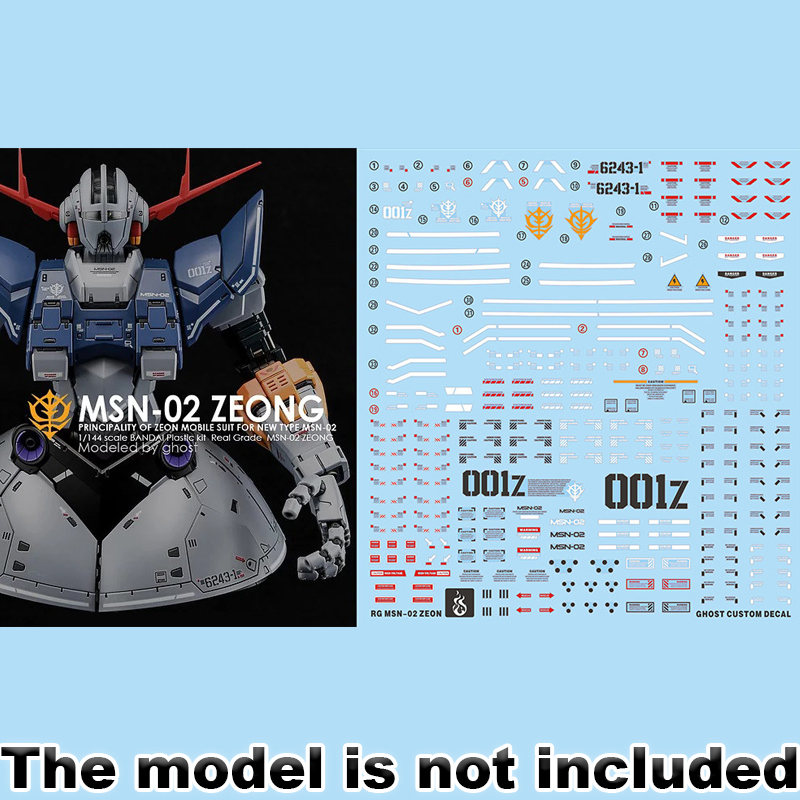 Model Kit Rg - Model Decals voor RG 1/144 MSN-02