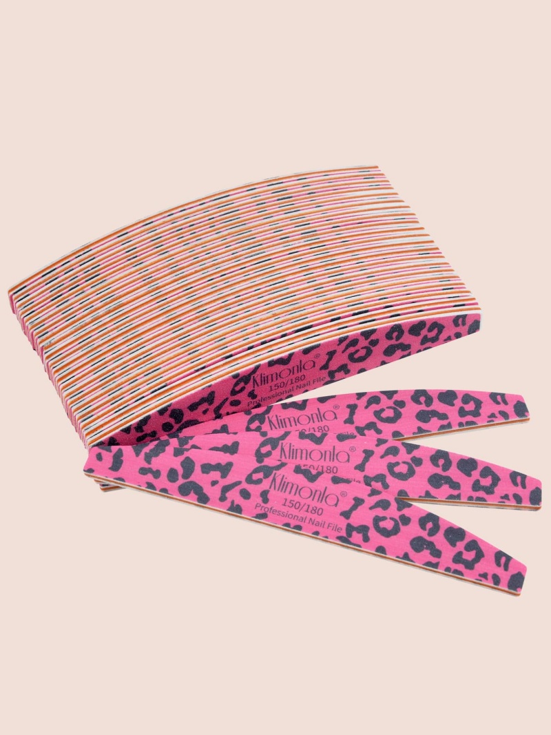 Sanding Stick Set - 3/5/10/25/50PCS Nagelvijlen 150 180 roze EVA