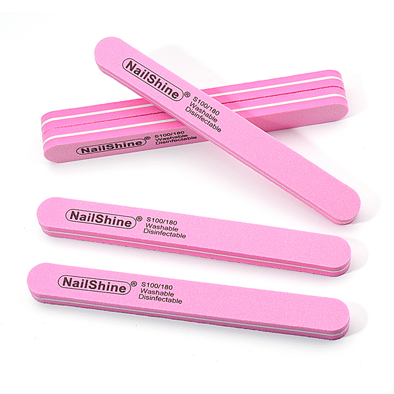 Sanding Stick Set - 100 Stuks Roze Nagelvijlen Gel Nagelriem