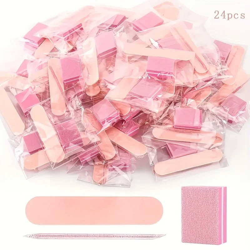 Sanding Stick Set - Nagelvijlset Houten stokjes Bufferset voor manicure