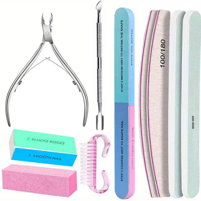 Sanding Stick Set - 10-delige nagelkunstset met professionele vijlen, buffer,