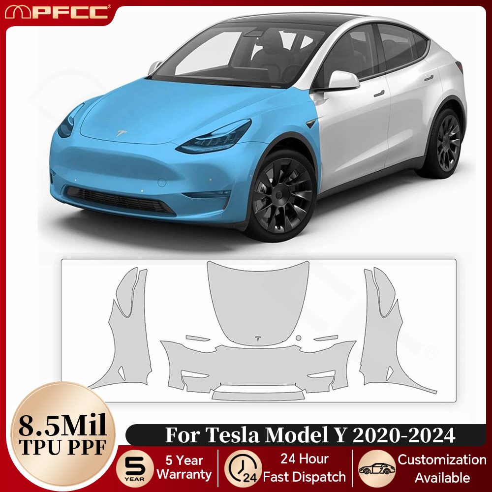 Model Kit Manual - Voorgesneden PPF voor Tesla Model Y