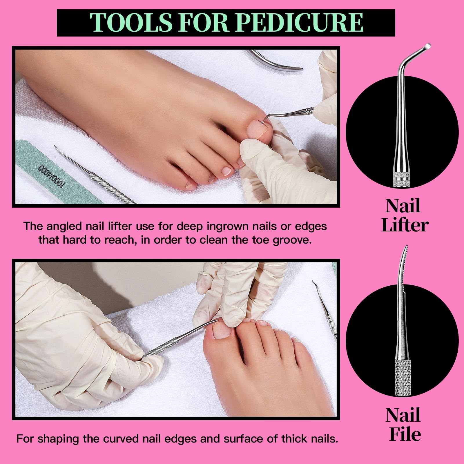 8-delige nagelknipperset met n - Sanding Stick Set recensie en prijs
