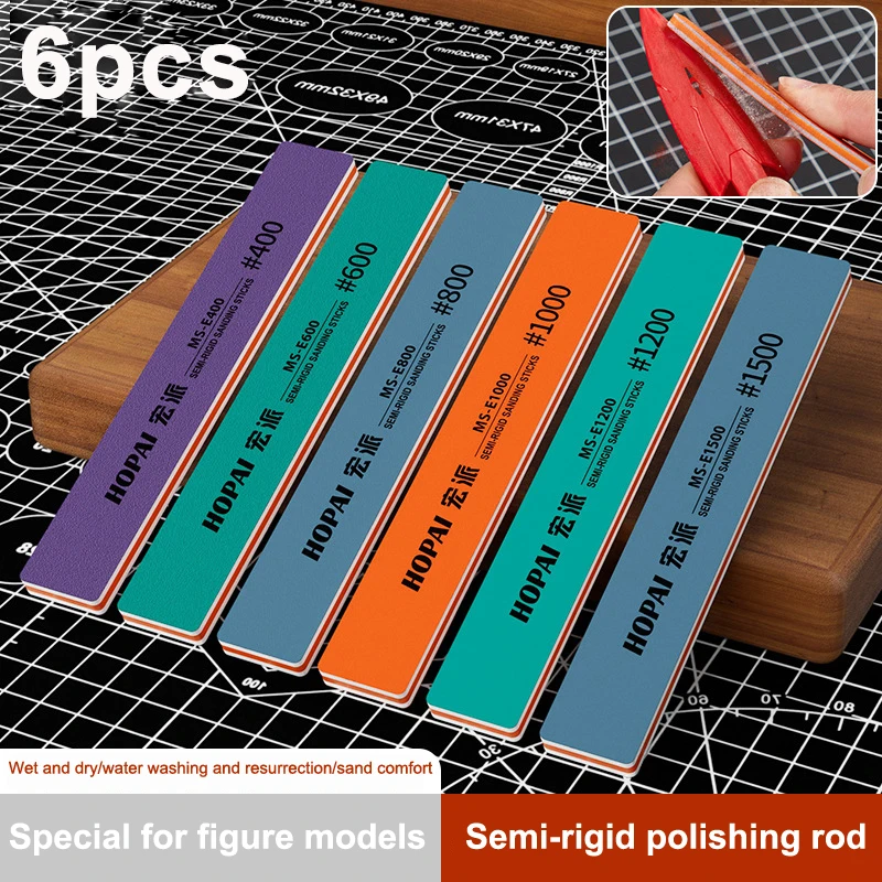 6 Stuks MS-E400-1500 Semi-stij - Sanding Stick Set recensie en prijs