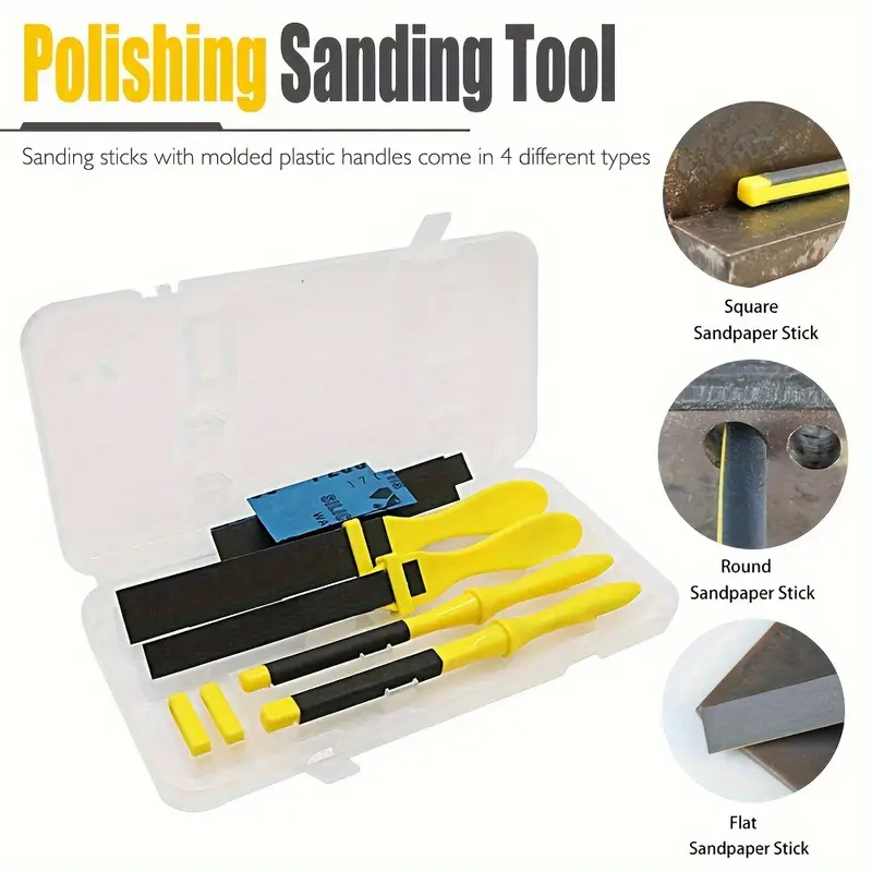 4-delige schuurstokkenset met  - Sanding Stick Set recensie en prijs