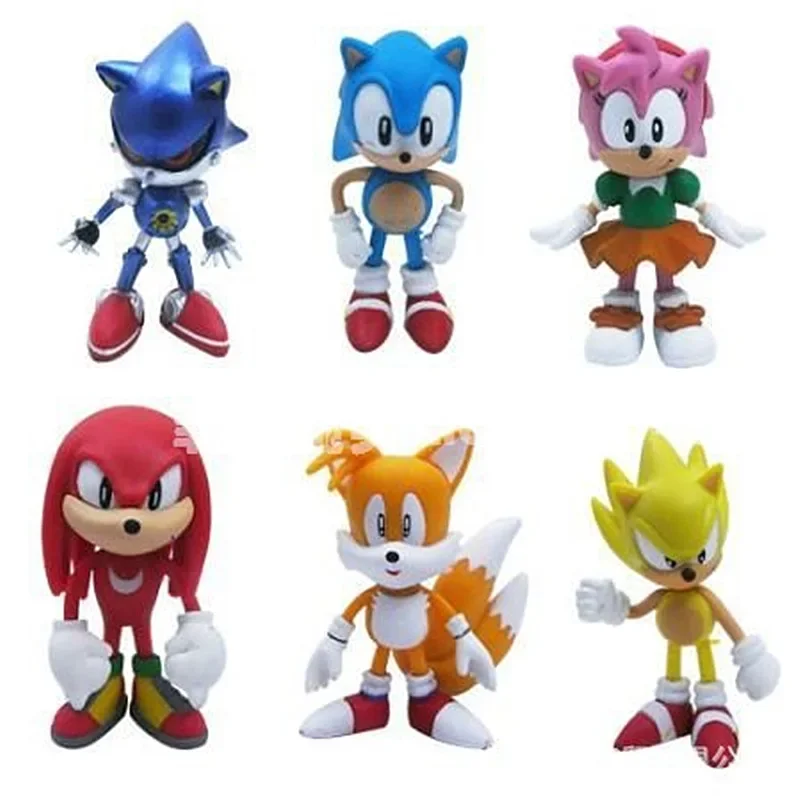 6 stuks/set Sonic Actiefiguren - Model Kit Sonic recensie en prijs