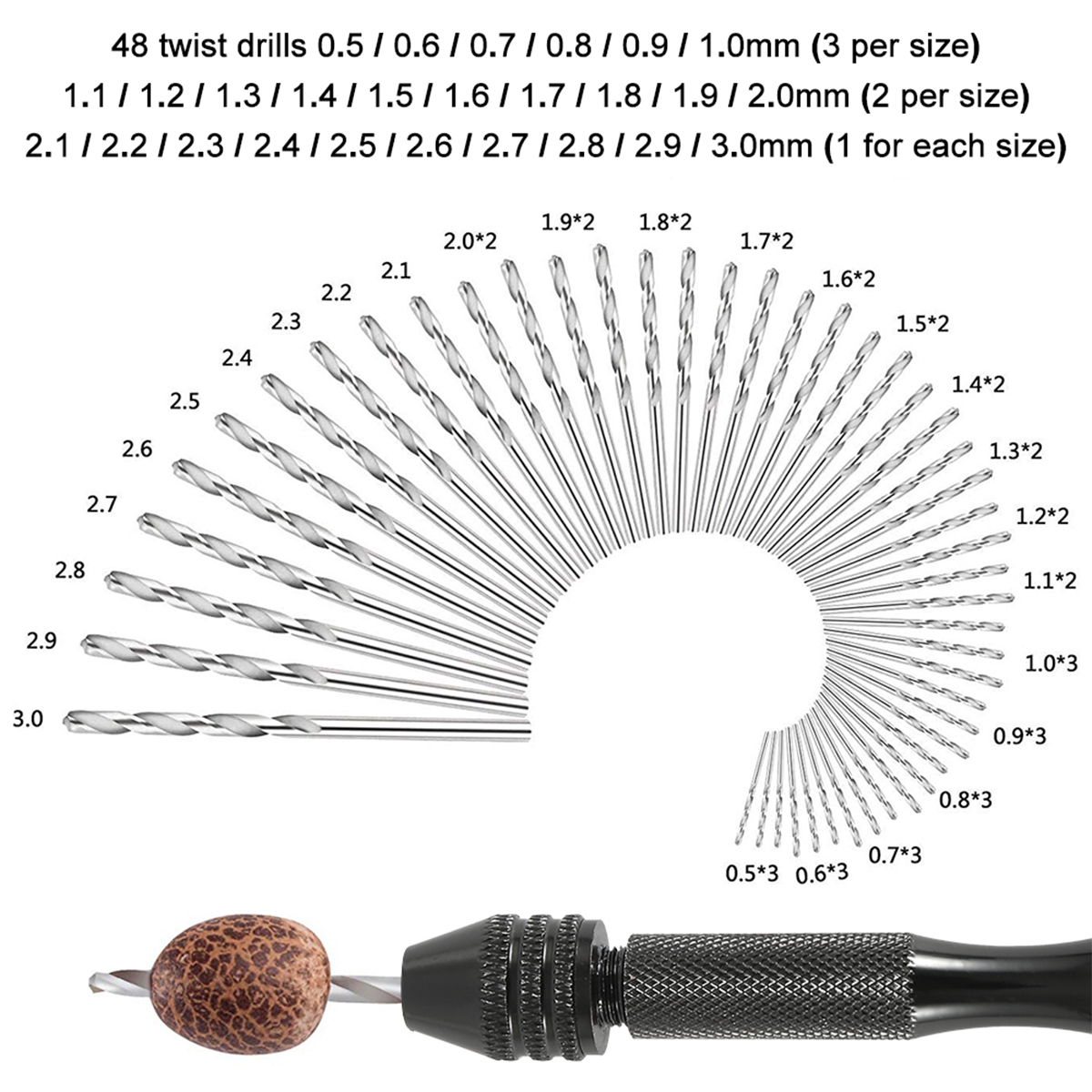 57/21-delige penboor handboor  - Pin Vice Micro recensie en prijs