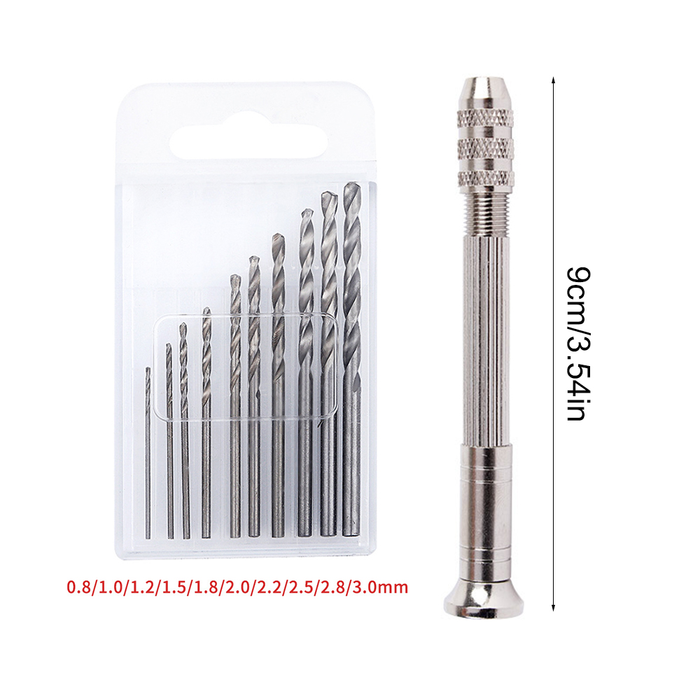 Handboorset met 10 stuks spira - Pin Vice Micro recensie en prijs